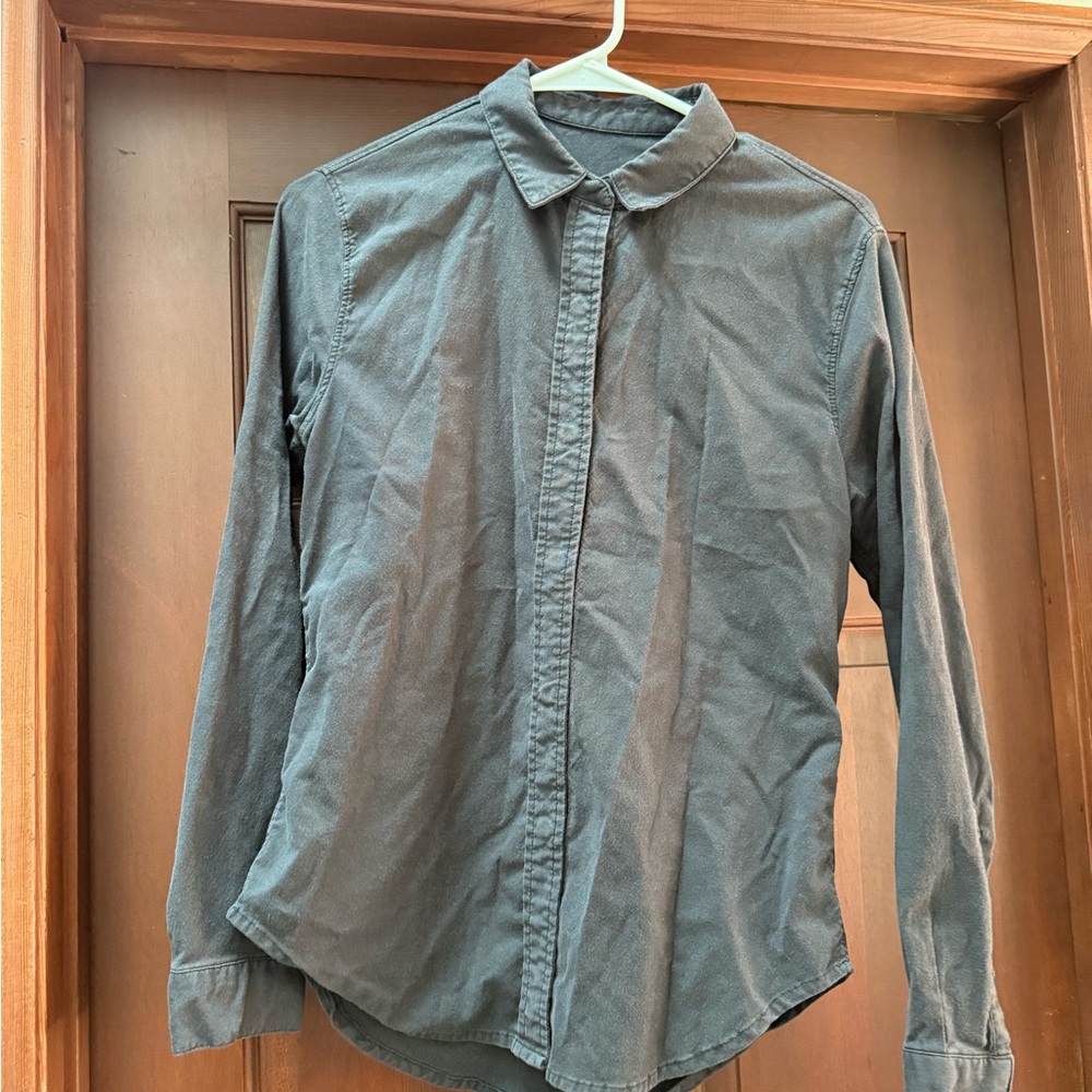 Vintage lululemon black button up shirt